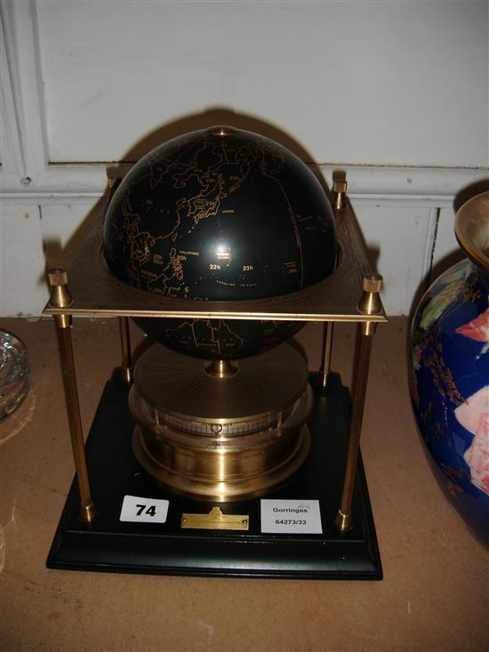 Royal Geographical Society globe clock